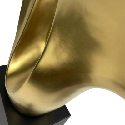 Matte Gold Abstract Sculpture Small